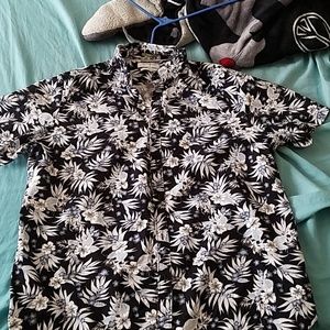 Denim and Flower Xl slim fit Hawaiian style shirt.